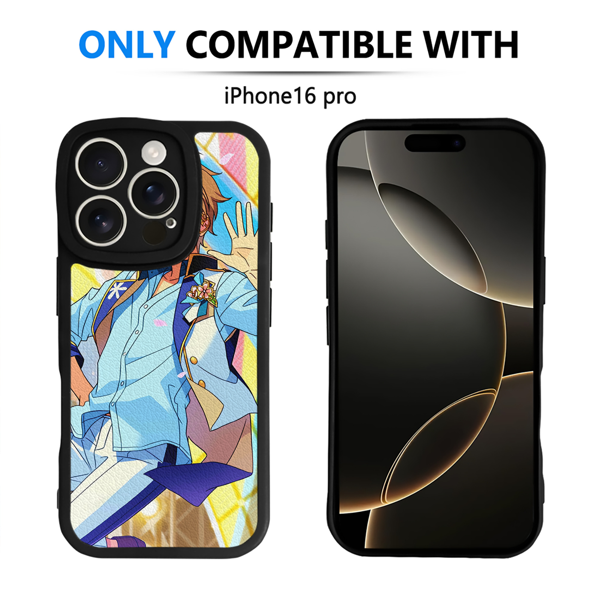 （画像用） あんさんぶるスターズ! Ensemble Stars 【iPhone 16シリーズ対応】シリコンスマホケース（レザー調） 材質：シリコン